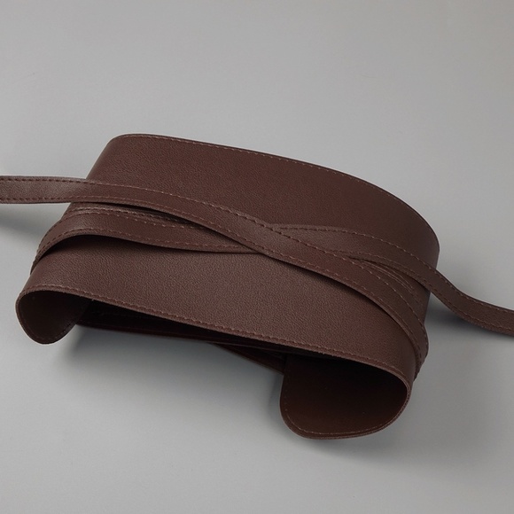 Sirius Chocolate Pleated Gown - Picture 13 of 14